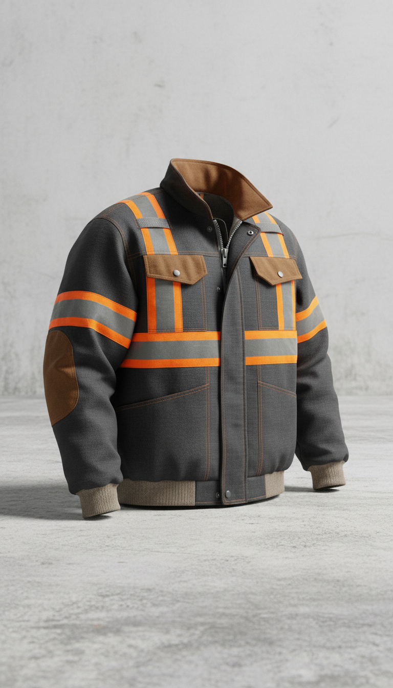 High-visibility work jacket