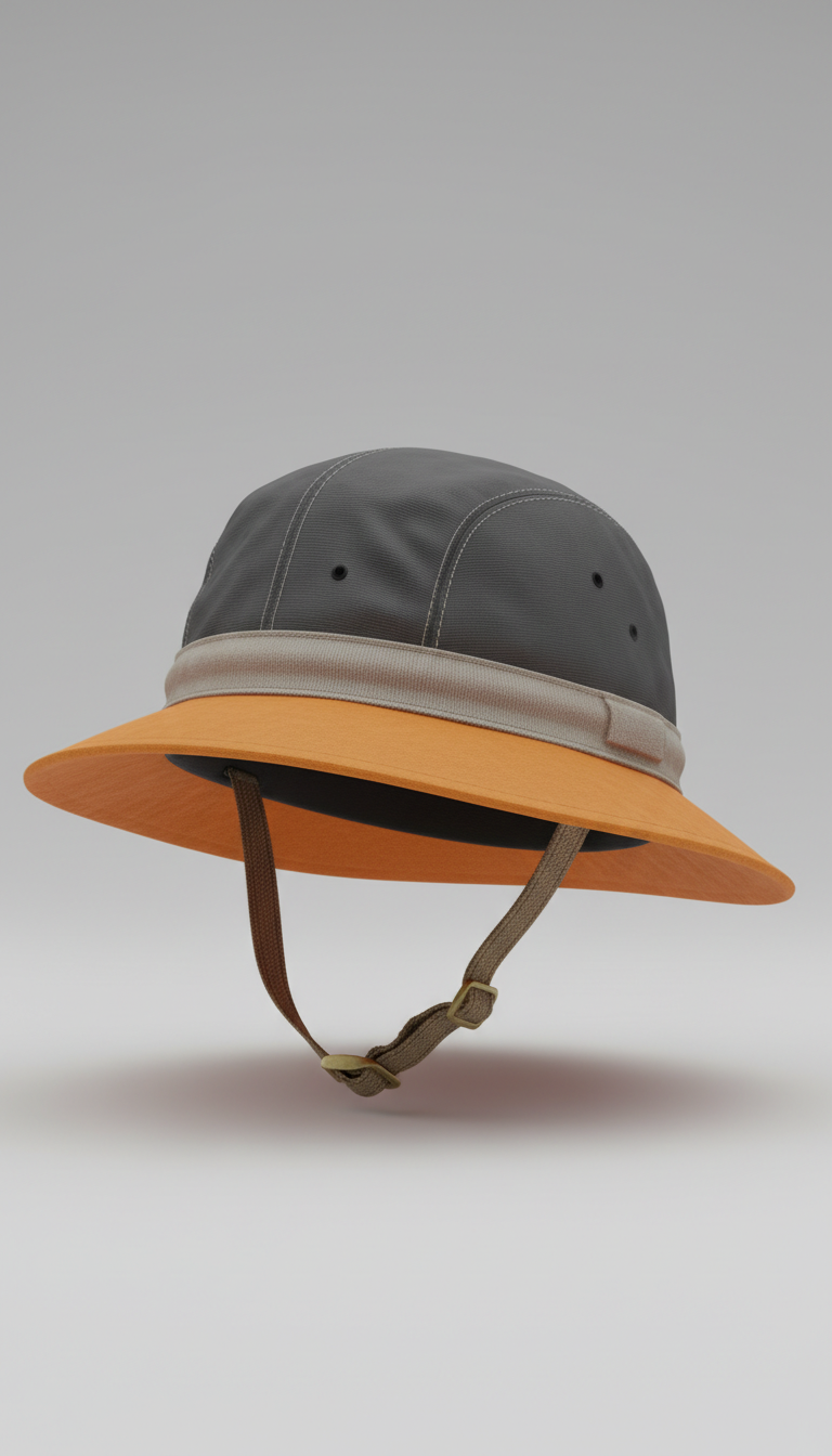 Branded earthmoving safety cap