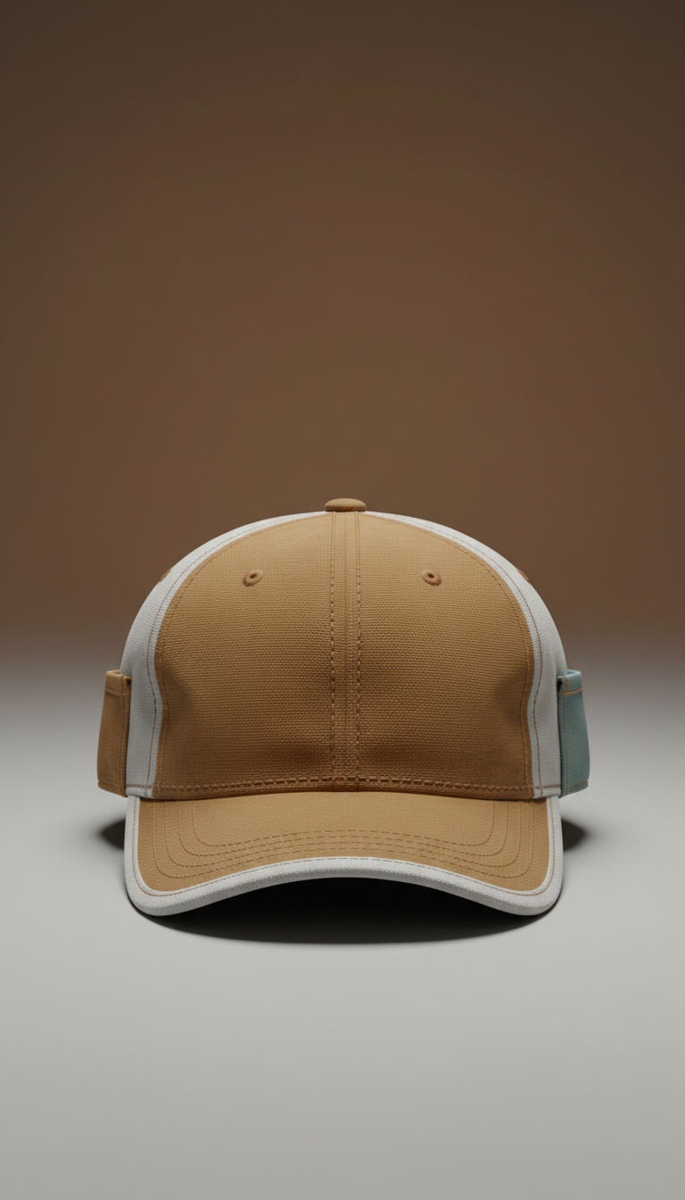 Branded canvas adjustable work cap