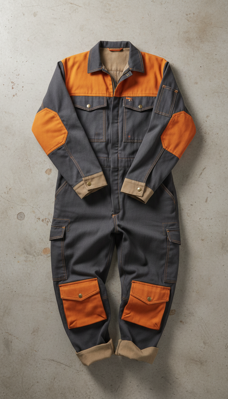 Heavy-duty reinforced coveralls